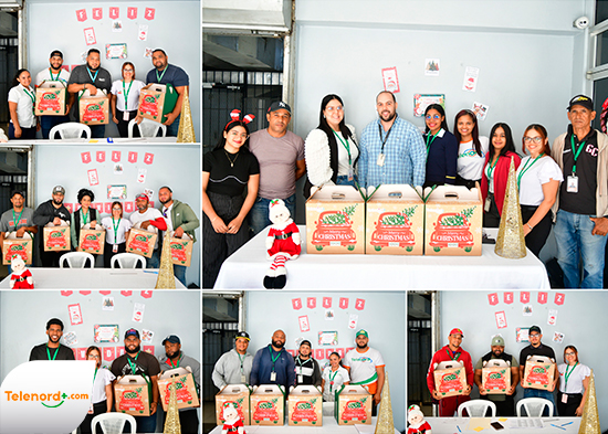 Telenord entrega de canastas navideñas a sus colaboradores