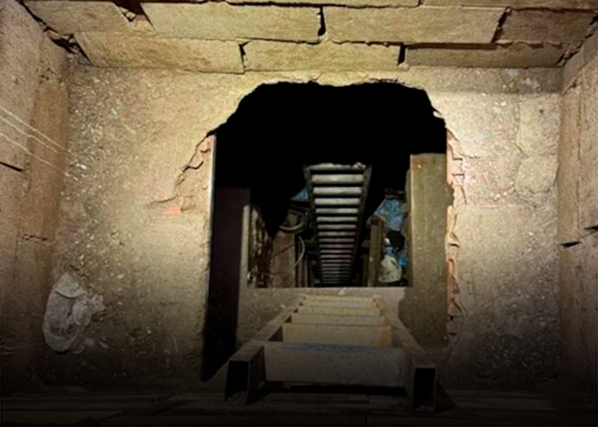 Hallan un "narcotúnel" usado posiblemente para pasar droga de Marruecos a España