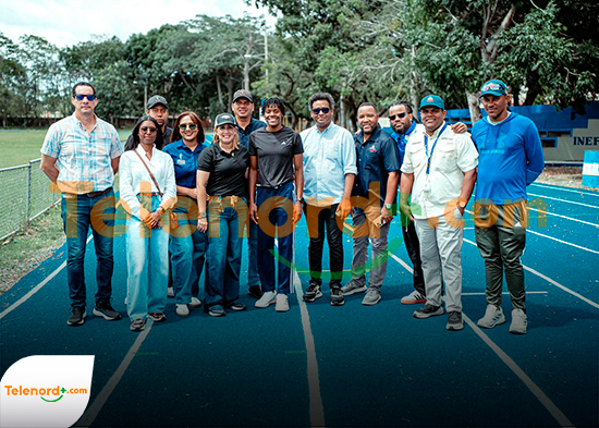 “Marileidy Paulino visita SFM; resalta calidad de nueva pista como legado para el futuro del atletismo"