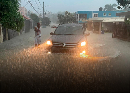 ¡Aviso! Prevén acumulados de lluvias de 100 a 125 milímetros en las próximas 24 a 48 horas en RD