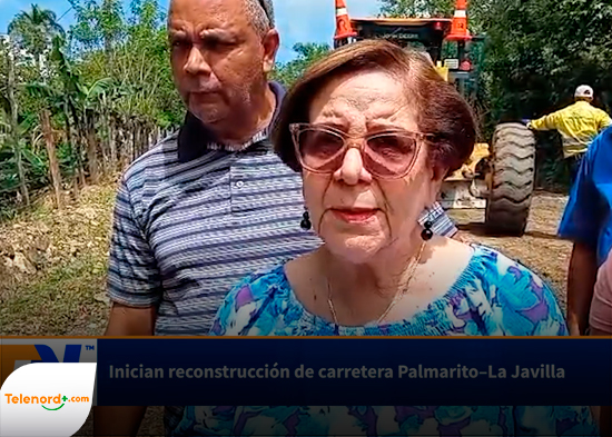 Inician reconstrucción de carretera Palmarito–La Javilla