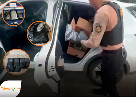 Arrestan hombre con nueve paquetes de presunta marihuana en SFM