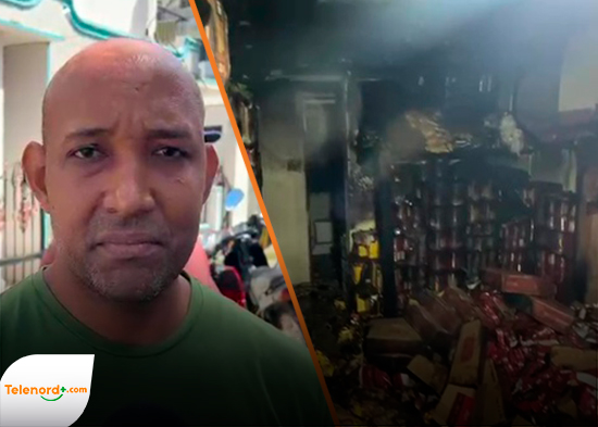 Incendio consume un colmado a cenizas en la calle Castillo arriba de SFM