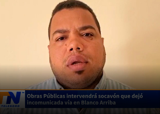 Obras Públicas intervendrá socavón que dejó incomunicada vía en Blanco Arriba