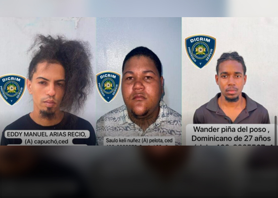 Policía Nacional apresa a tres presuntos implicados en muerte de dirigente comunitario en Los Alcarrizos